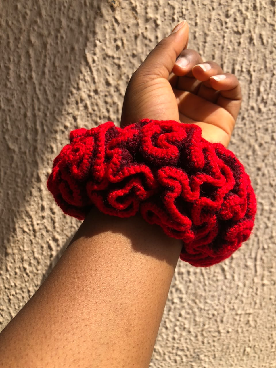 Large Red Scrunchie
